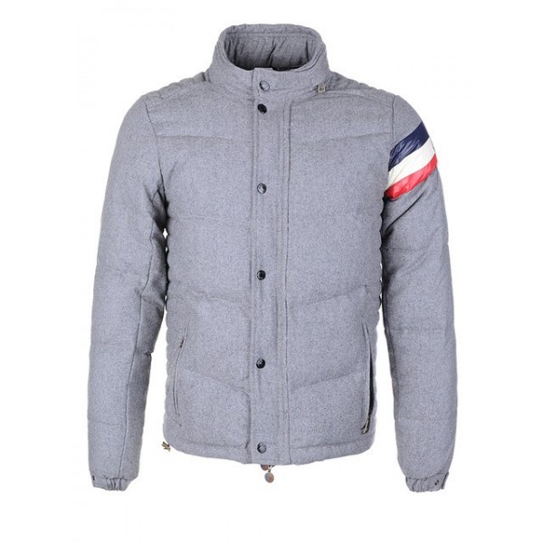 Moncler Grigio Flannel Mock Collar E Zipper Slash caldo Uomo Gilet uscita